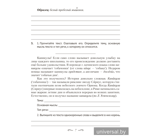 Русский язык. 5 класс. Рабочая тетрадь