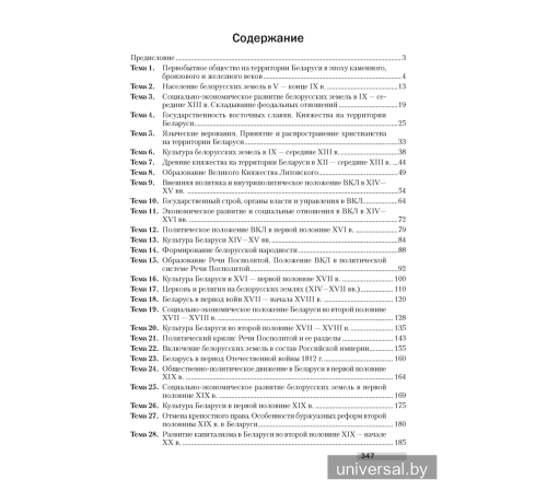 История Беларуси. Опорные конспекты для подготовки к централизованному тестированию