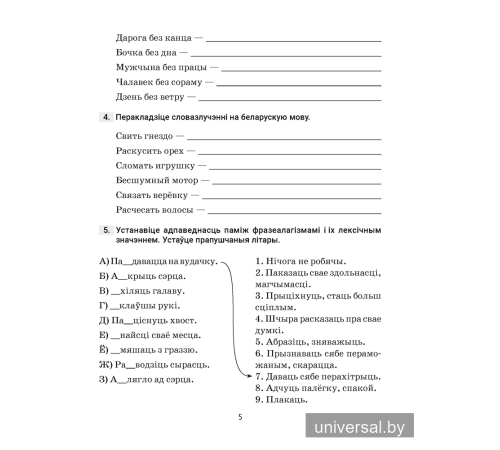 Беларуская мова. 6 клас. Трэнажор па арфаграфіі