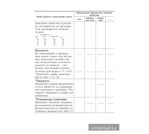 Химический эксперимент. 7 класс. Тетрадь для практических работ