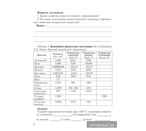 Химический эксперимент. 7 класс. Тетрадь для практических работ
