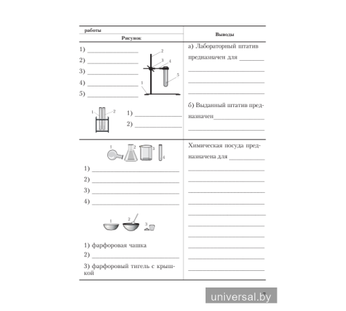 Химический эксперимент. 7 класс. Тетрадь для практических работ