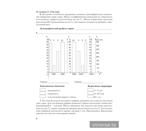 География. Социально-экономическая география мира. 10 класс (базовый уровень). Тетрадь для практических и самостоятельных работ.