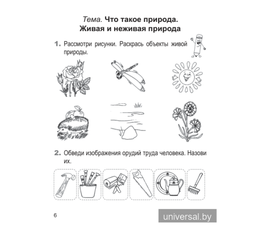 Человек и мир. 1 класс. Рабочая тетрадь